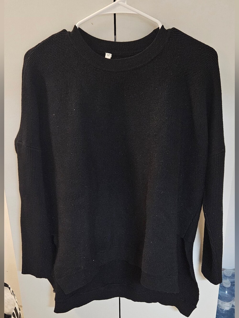 Classic Black Crewneck Women's Sweater